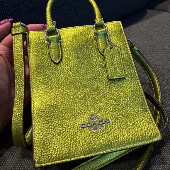 Coach Lime Green Mini Bag - Picture 3 of 4